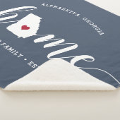 Georgia Zuhause Staat Personalisiert Sherpadecke (3/4)