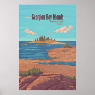 Georgian-Bay-Inseln-Nationalpark Ontario Kanada Poster