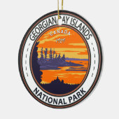 Georgian Bay Islands National Park Kanada Abzeiche Keramik Ornament (Links)