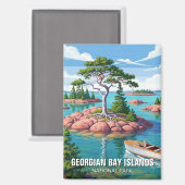 Georgian Bay Islands National Park Kanada Magnet (Vorderseite/Rückseite)