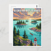 Georgian Bay Islands National Park Kanada Postkarte (Vorne/Hinten)