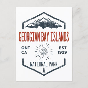 Georgian Bay Islands National Park Kanada Vintag Postkarte
