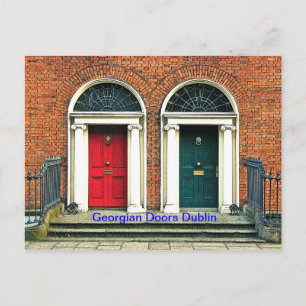 Georgian Doors Postcard Postkarte