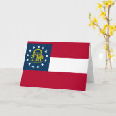 Georgian Flag, Flag of Georgia Karte (Gelbe Blume)