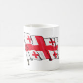 Georgian Flag Red and White Cross Kaffeetasse (Mittel)