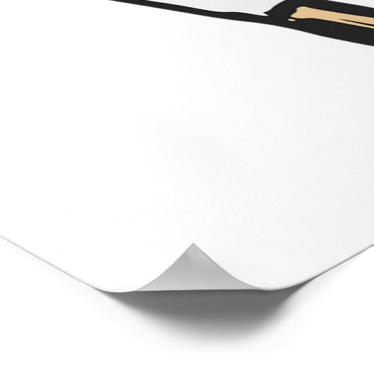 Georgian Flag Red and White Cross Poster (Ecke)