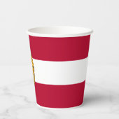 Georgian Flag & Seal, Flag of Georgia Pappbecher (Rückseite)