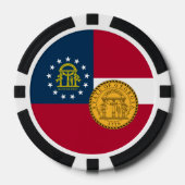 Georgian Flag & Seal, Flag of Georgia Pokerchips (Vorderseite)
