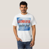 Georgian, gesprochen hier bewölkte Erde T-Shirt (Vorne ganz)