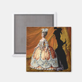 Georgian Lady - Orange Magnet (Vorderseite/Rückseite)