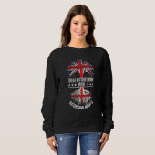 Georgian Roots Immigrant Herkunft Großbritannien G Sweatshirt (Vorne ganz)
