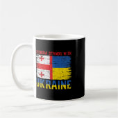 Georgian-ukrainian Flag Flag - Friendly Countries Kaffeetasse (Links)