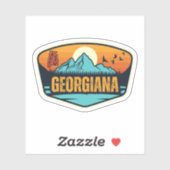 Georgiana, Alabama Aufkleber (Blatt)