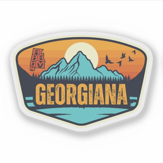 Georgiana, Alabama Aufkleber (Vorderseite)