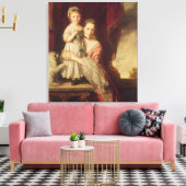 Georgiana, Countess Spencer mit Lady Leinwanddruck (Insitu (Wohnzimmer))
