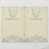 Georgiana (Cream) Bi-fold Wedding Program (Rückseite)