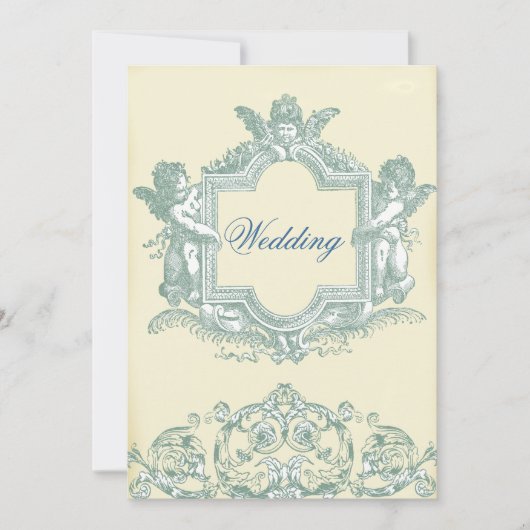 Georgiana (Cream) Hochzeit Einladung (Vorderseite)