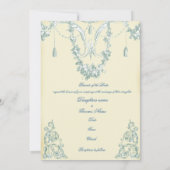 Georgiana (Cream) Hochzeit Einladung (Rückseite)