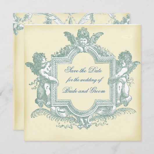 Georgiana (Cream) Save the Date (Vorne/Hinten)