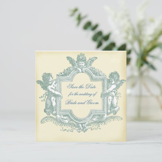 Georgiana (Cream) Save the Date (Stehend Vorderseite)