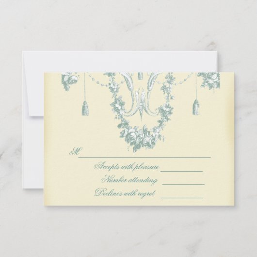 Georgiana (Cream) Wedding RSVP (Rückseite)