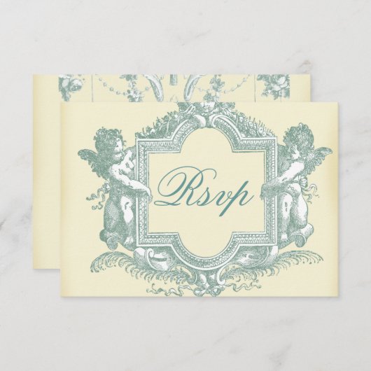 Georgiana (Cream) Wedding RSVP (Vorne/Hinten)