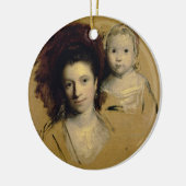 Georgiana, Gräfin Spencer und ihre Tochter-Dame Keramik Ornament (Links)