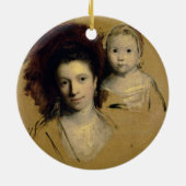 Georgiana, Gräfin Spencer und ihre Tochter-Dame Keramik Ornament (Hinten)