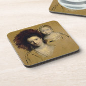 Georgiana, Gräfin Spencer und ihre Tochter-Dame Untersetzer (Linke Seite)