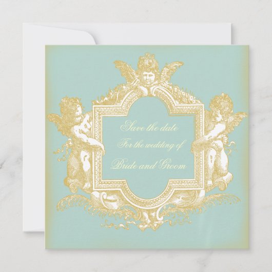 Georgiana (Marie Antoinette Blue) Save the Date (Vorderseite)