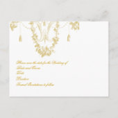 Georgiana (Marie Antoinette Blue) Save the Date Ankündigungspostkarte (Rückseite)