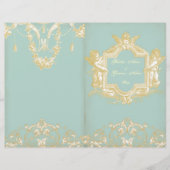 Georgiana (Marie Antoinette Blue) Wedding Prog (Vorderseite)