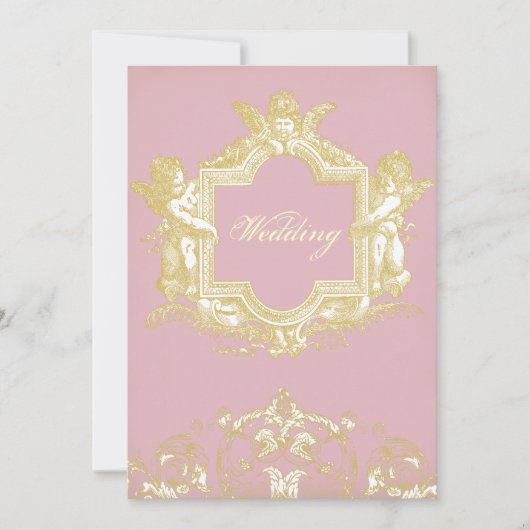 Georgiana (Peony pink) Einladung (Vorderseite)