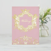 Georgiana (Peony pink) Einladung (Stehend Vorderseite)