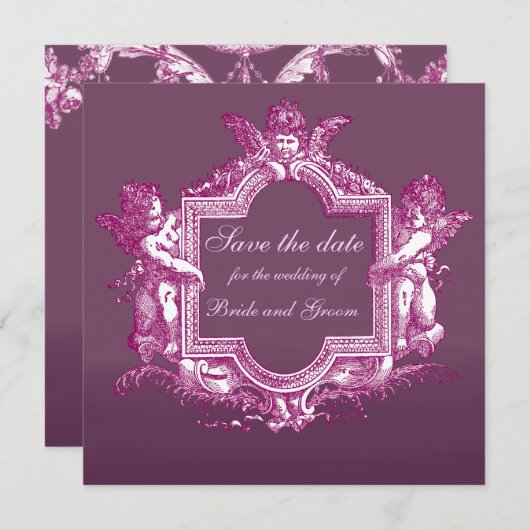 Georgiana (Plum) Save the Date (Vorne/Hinten)