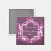 Georgiana (Plum) Save the Date Magnet (Vorderseite/Rückseite)