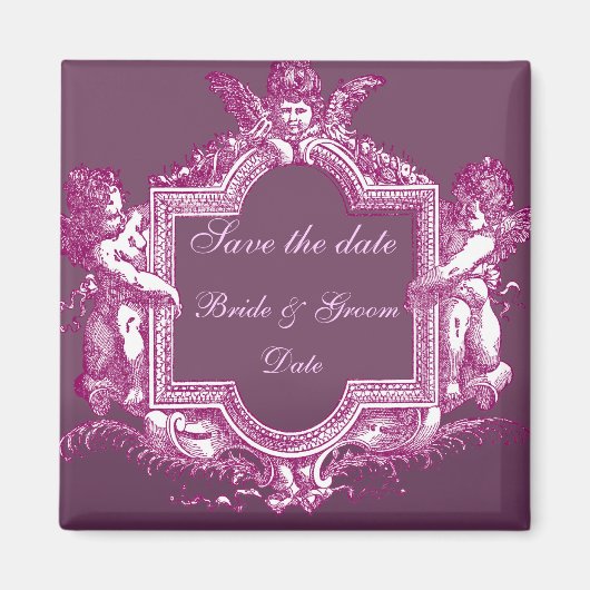 Georgiana (Plum) Save the Date Magnet (Vorne)
