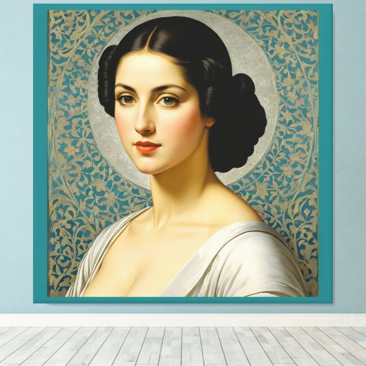 "Georgiana Ruth Cole" Portrait der Frau Fine Art Leinwanddruck (Insitu (Holzboden))