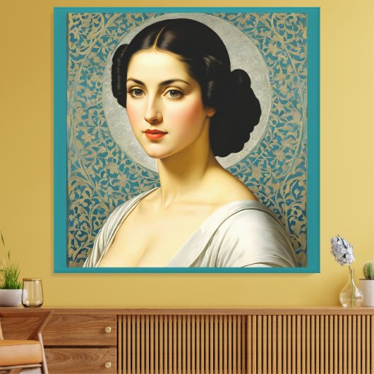 "Georgiana Ruth Cole" Portrait der Frau Fine Art Leinwanddruck (Insitu (Wohnzimmer))