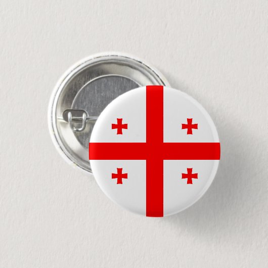 Georgianische Flagge, Flagge Georgiens Button (Vorne & Hinten)