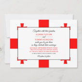 Georgianische Flagge, Flagge Georgiens Hochzeit Einladung (Vorderseite)