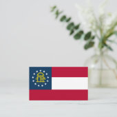 Georgianische Flagge, Flagge Georgiens Visitenkarte (Stehend Vorderseite)