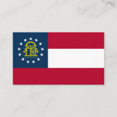 Georgianische Flagge, Flagge Georgiens Visitenkarte (Vorderseite)