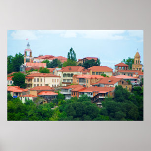 Georgianische Stadtlandschaft Poster