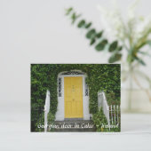 Georgianische Tür in Cahir - Irland Postkarte (Stehend Vorderseite)