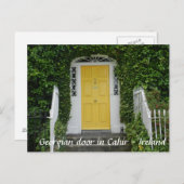 Georgianische Tür in Cahir - Irland Postkarte (Vorne/Hinten)