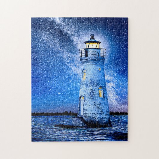 Georgia's Cockspur Island Lighthouse Art Puzzle (Vertikal)
