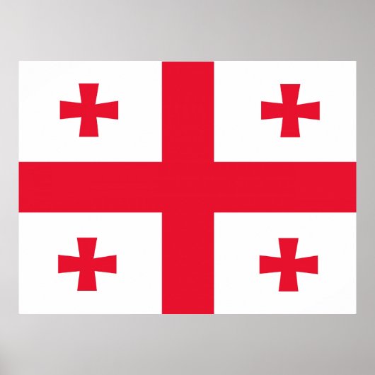 Georgias Flagge Poster (Vorne)