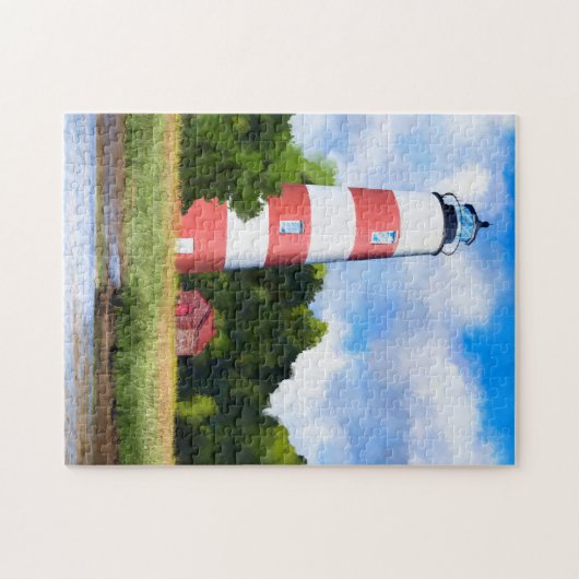Georgia's Sapelo Island Lighthouse Art Puzzle (Horizontal)