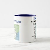 Georgiasymbole u. -karte zweifarbige tasse (Mittel)